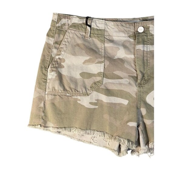Paige Womens Mayslie Utility Camo Print Shorts Size 32 - Picture 3 of 9